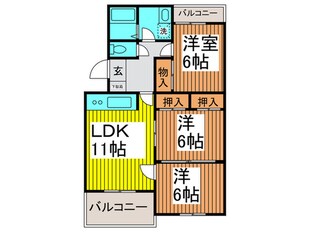 ロイヤルヒルズＡの物件間取画像